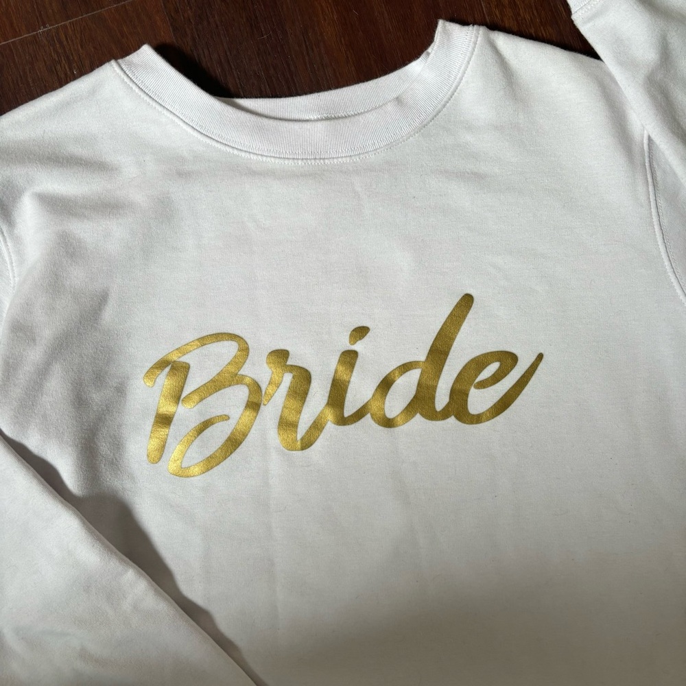Bride Script Crew Sweatshirt